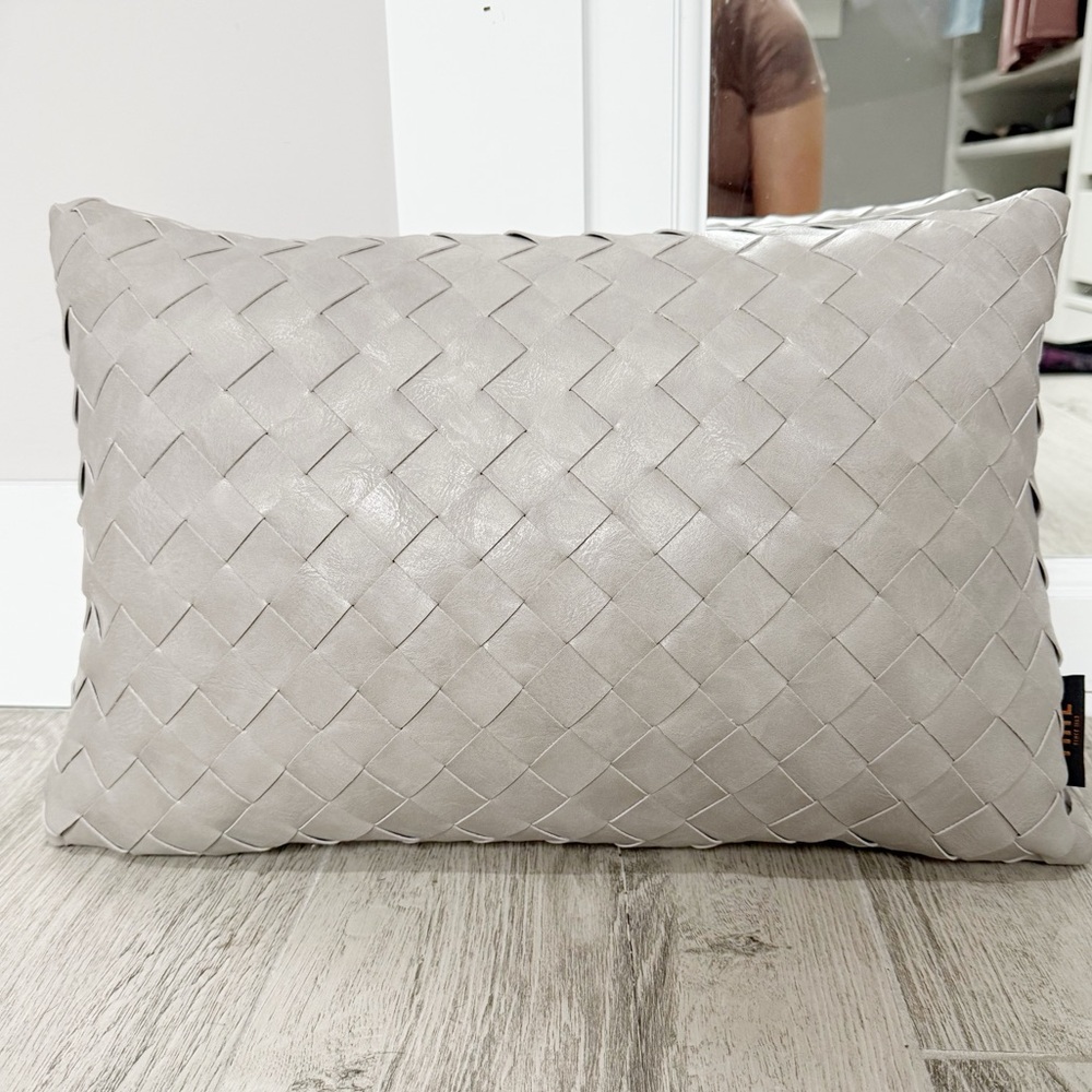Frye Basket Weave Accent Pillow